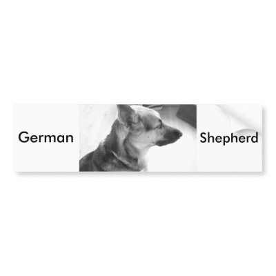 German Shepherd Bumper Stickers by Incatneato