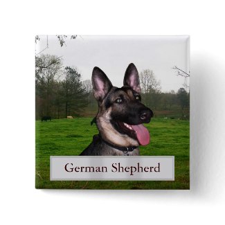 German Shepherd Button button