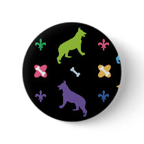 German Shepherd Pinback Button