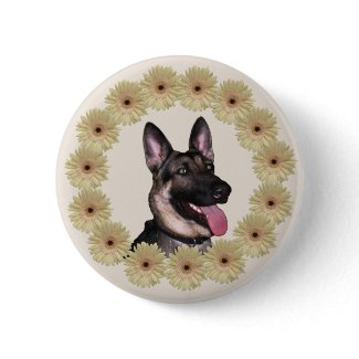 German Shepherd Button button