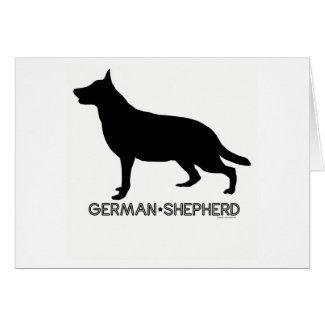 German Shepherd Card card