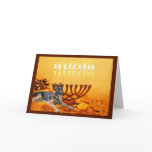 German Shepherd   Chanukah Card Menorah1