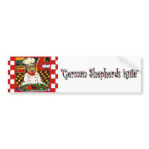German Shepherd Chef bumper stickers