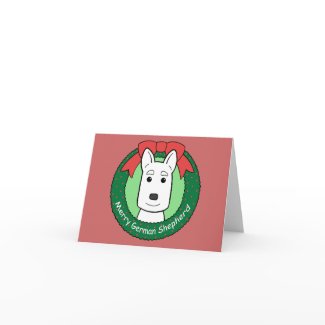 German Shepherd Christmas card