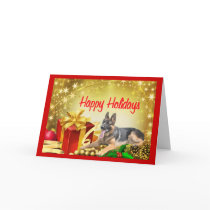 German Shepherd Christmas Card Gift