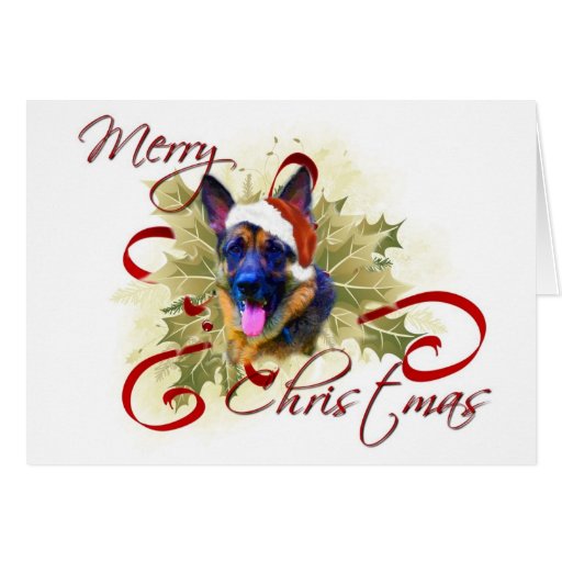 German Shepherd Christmas Cards | Zazzle