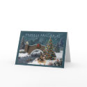 German Shepherd Christmas Evening4 card
