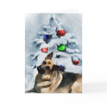 German Shepherd Christmas Gifts cards