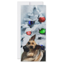 German Shepherd Christmas Gifts Rack Cards
