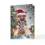 German Shepherd Christmas Lights cards
