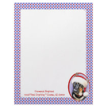 German Shepherd Christmas Santa Pup letterhead by DanesRUs German Shepherd Christmas Santa Pup letterhead