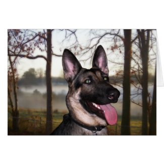 German Shepherd Collection card