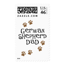 German Shepherd Dad Postage Stamps