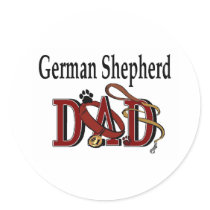 German Shepherd Dad Sticker
