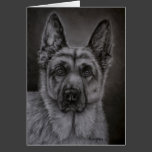 German Shepherd Dog Art - Noble Greeting Card