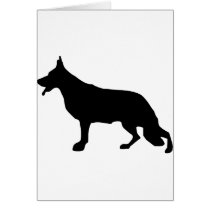 German Shepherd Dog black cards