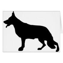 German Shepherd Dog black cards