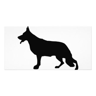 German Shepherd Dog black photocard