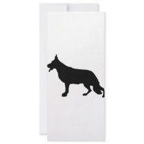 German Shepherd Dog black rack cards