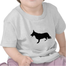 German Shepherd Dog black t-shirts
