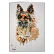 German Shepherd Dog Card