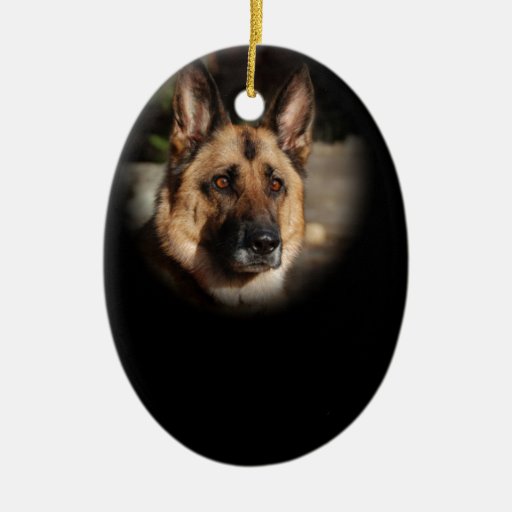 large german shepherd garden ornament