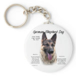 German Shepherd Dog History Design Key Chain