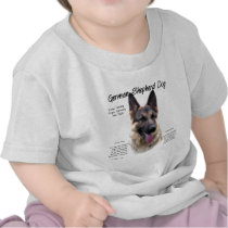 German Shepherd Dog History Design Tee Shirt