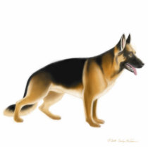 German Shepherd Dog Holiday Ornament photo sculptures by twopurringcats German Shepherd Dog Holiday Ornament photo sculptures