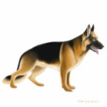 German Shepherd Dog Holiday Ornament photo sculptures