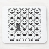 German Shepherd Dog in the Sheep mousepads by khocker German Shepherd Dog in the Sheep mousepads