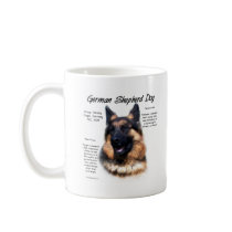 German Shepherd Dog (longhair) History Design Coffee Mug