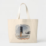 German Shepherd Dog on the Porch Tote Bag