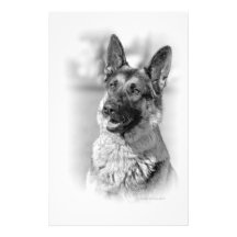 German Shepherd Dog Personalized Stationery