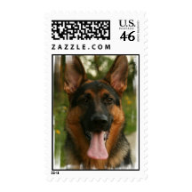 German Shepherd Dog Postage Stamp