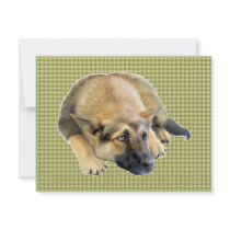 German Shepherd Dog Puppy invitations