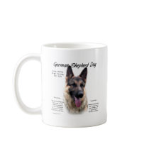 German Shepherd Dog (sable) History Design Coffee Mug