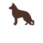 German Shepherd Dog with Paw on Back Side Polo