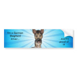 German Shepherd Driver Bumper Stickers