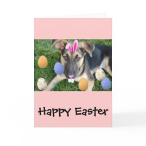 German Shepherd Easter Puppy Greeting Cards