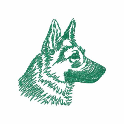 German Shepherd by ZazzleEmbroidery