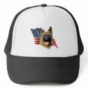 German Shepherd Flag hats