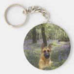 German Shepherd Forest Keychain