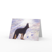 German Shepherd Greeting Card by artbyjolyn German Shepherd Greeting Card
