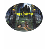 German Shepherd Halloween Ladies T-Shirt