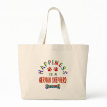 German Shepherd Happiness Canvas Bag