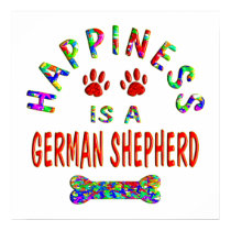 German Shepherd Happiness posters