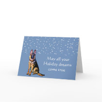 German Shepherd Holiday Card