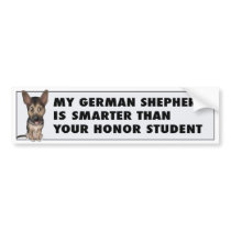 German Shepherd Honor bumper stickers