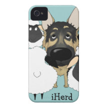 German Shepherd - iHerd Case-Mate iPhone 4 Case